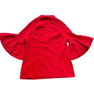 Moth Red Bell Sleeves Sweater, Size Small